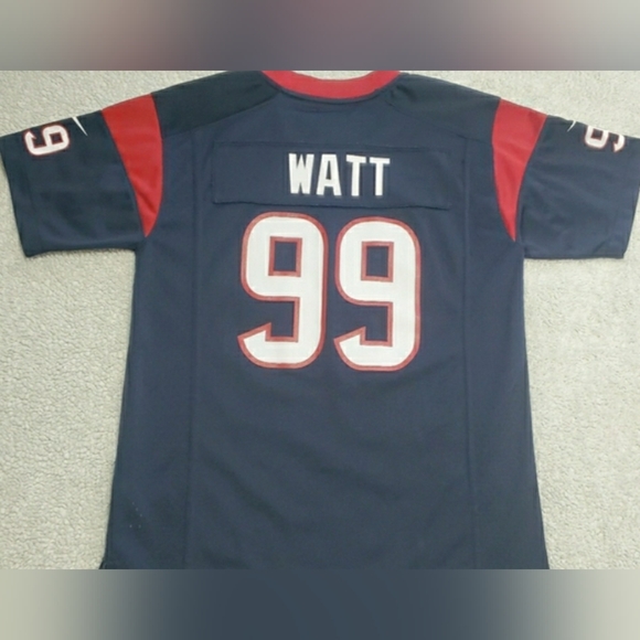 🏈NFL Houston Texans JJ Watt Navy Blue Elite Jersey🏈 - Picture 4 of 5